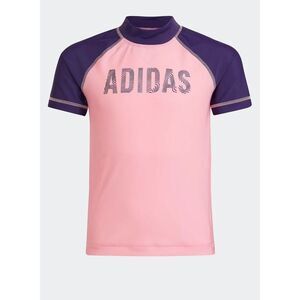 NWT Youth Girls Adidas Kids Swim Beach Sun Rash guard Swimming Top - Sz 2XS